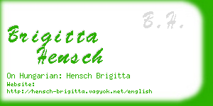 brigitta hensch business card